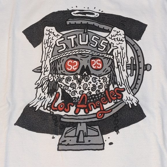 Vintage Stussy LA Graphic T Shirt Men's S - Picture 5 of 7